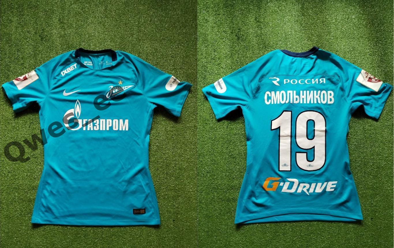 Матчевая (match worn) футболка Зенит Санкт-Петербург №19 Игорь Смольников