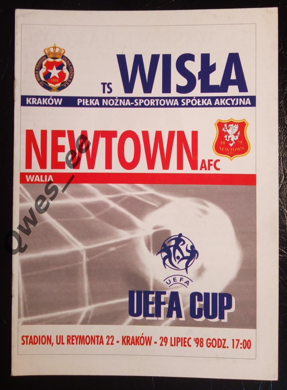 Висла Краков Польша - Ньютаун Уэльс 22 июля 1998