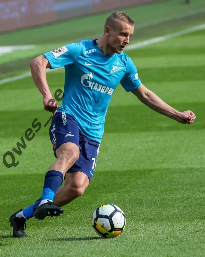 Матчевая (match worn) футболка Зенит Санкт-Петербург №19 Игорь Смольников 3