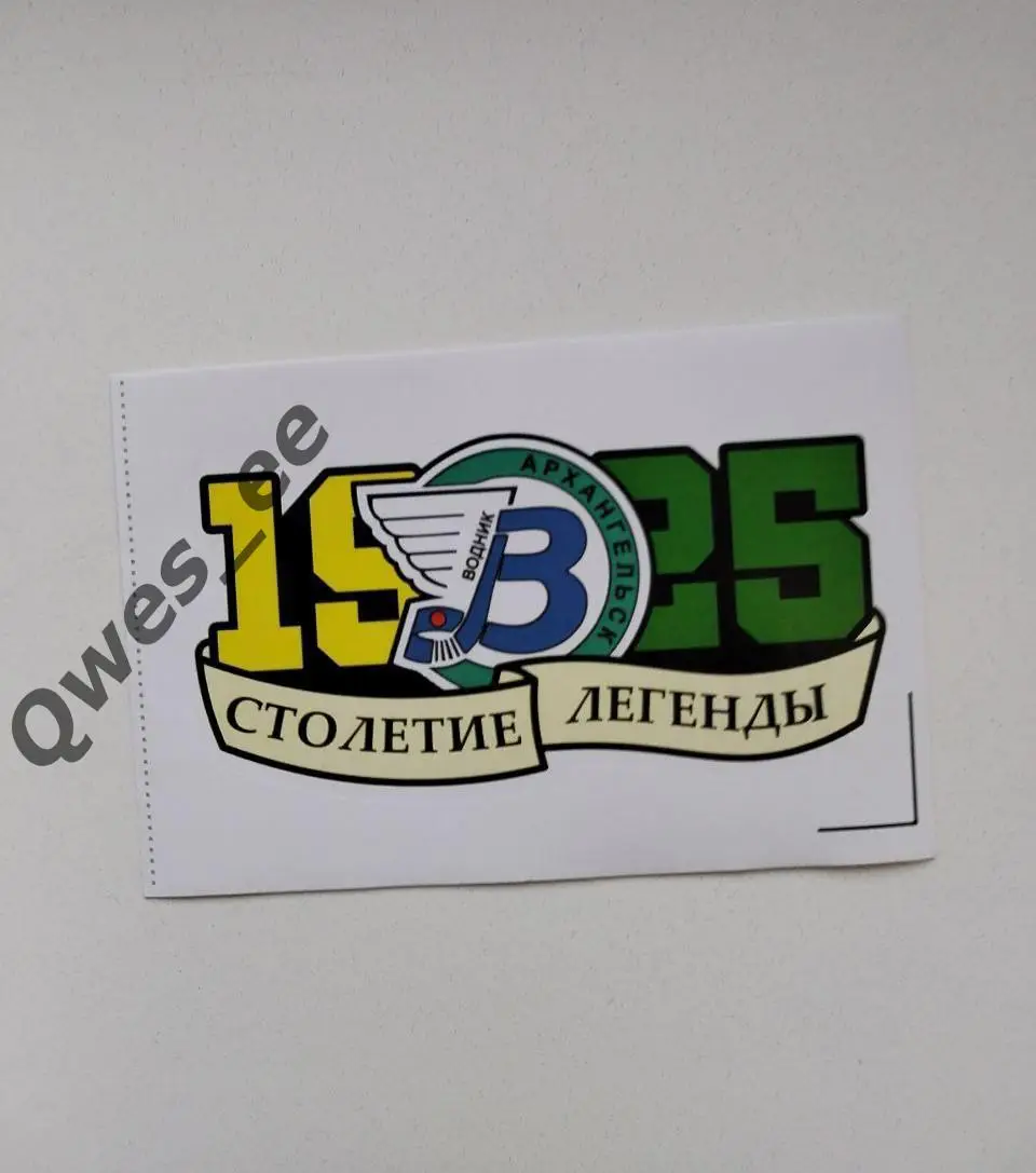 Стикер наклейка хоккей с мячом Водник Архангельск
