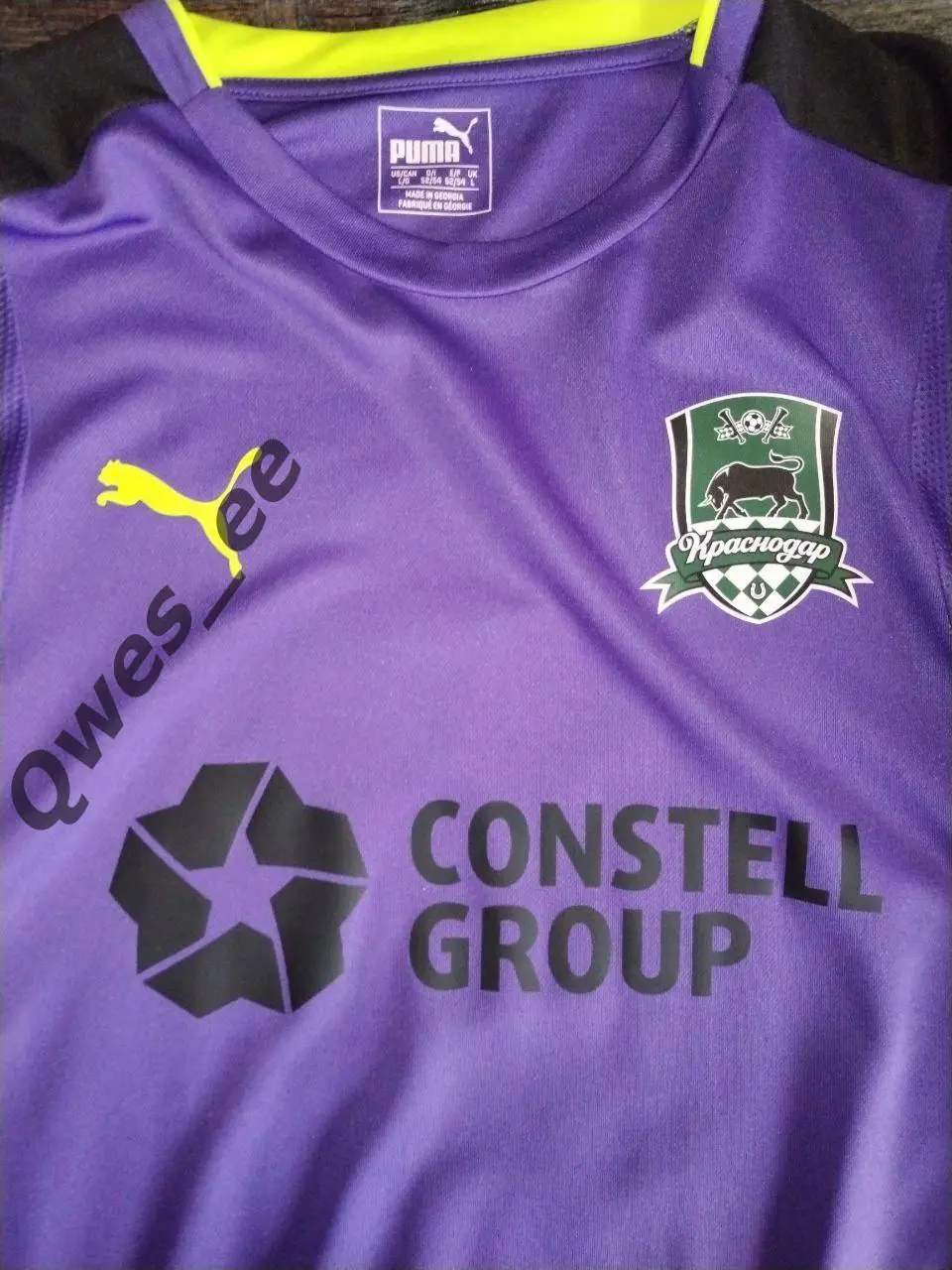 Матчевая футболка ФК Краснодар №66 Денис Адамов сезон 2016-2017 длинный рукав 5