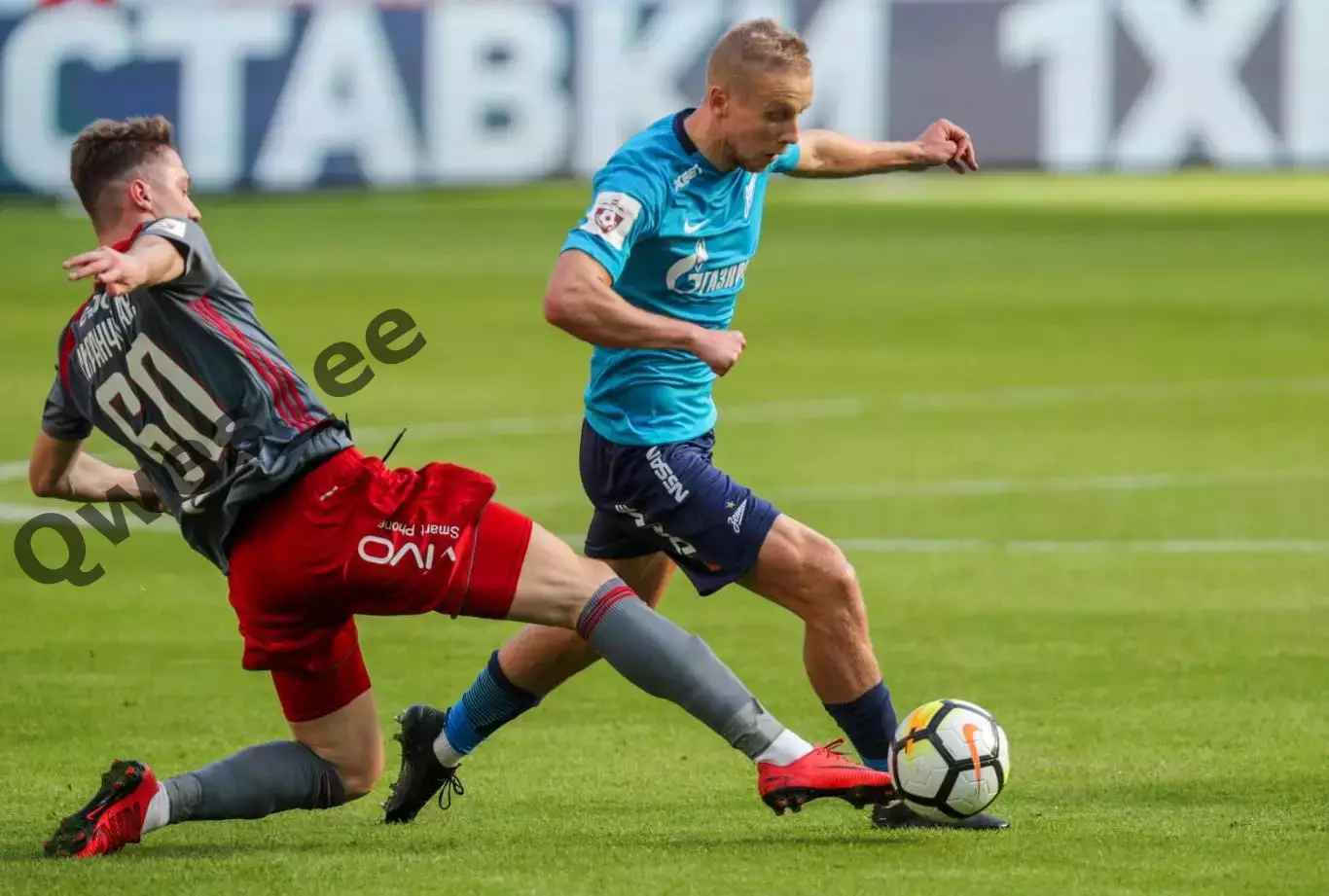 Матчевая (match worn) футболка Зенит Санкт-Петербург №19 Игорь Смольников 5