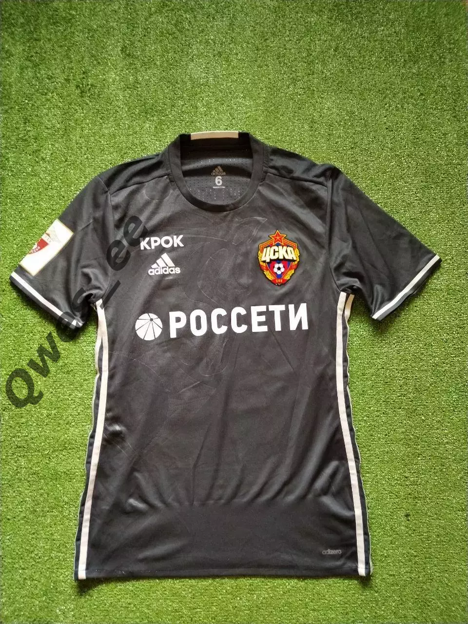 Матчевая match worn футболка ЦСКА Москва №63 Федор Чалов Кубок России 2016-2017 1
