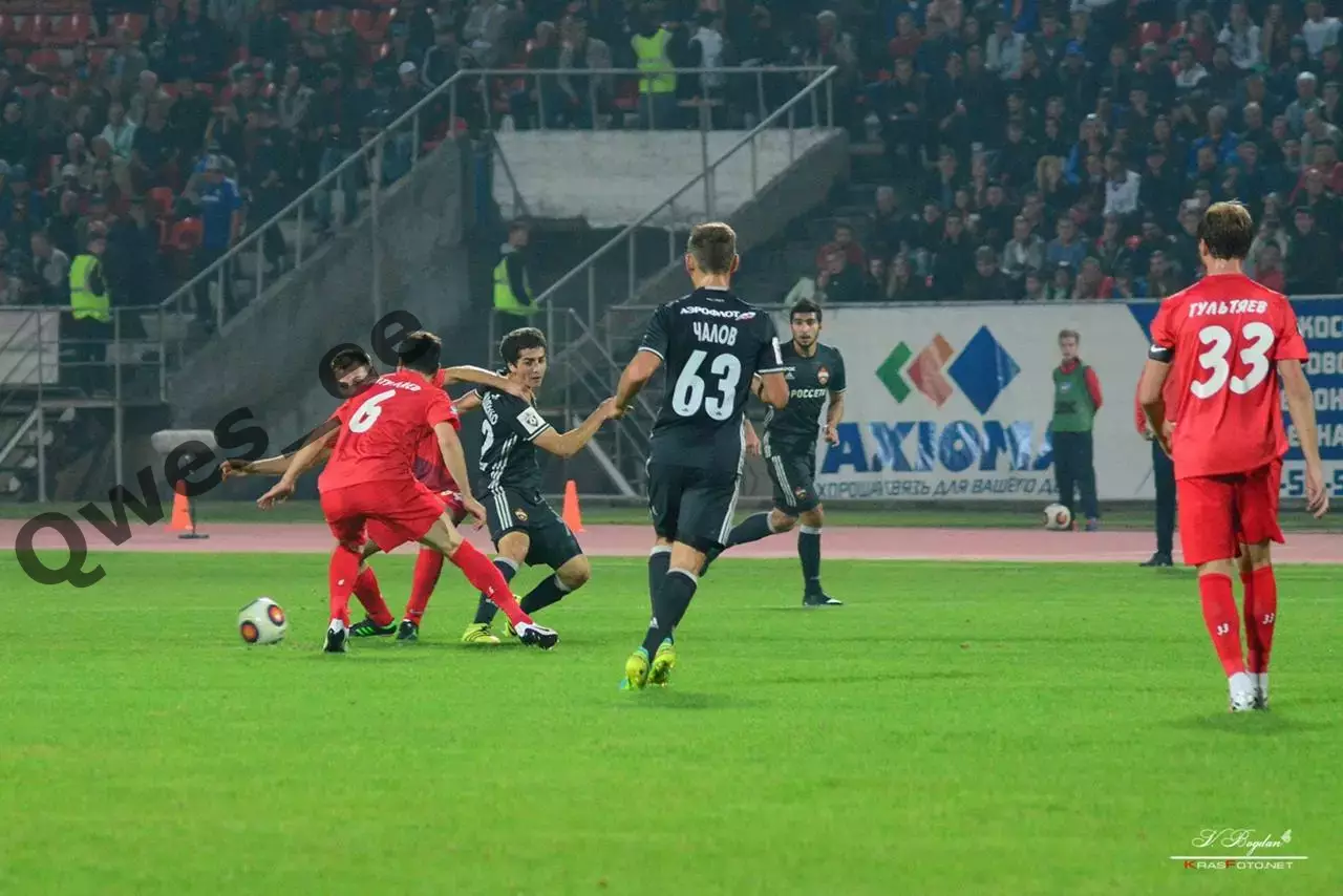 Матчевая match worn футболка ЦСКА Москва №63 Федор Чалов Кубок России 2016-2017 7