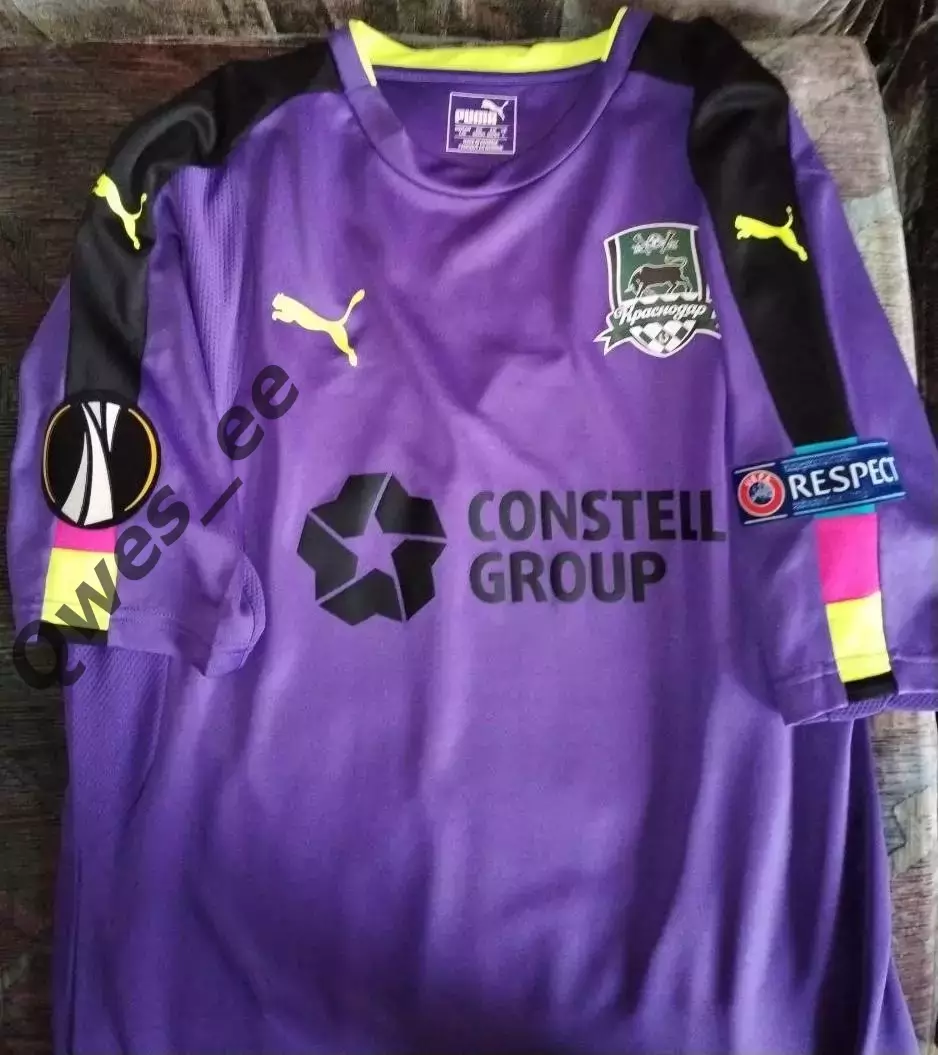 Матчевая футболка ФК Краснодар №66 Денис Адамов сезон 2016-2017 6