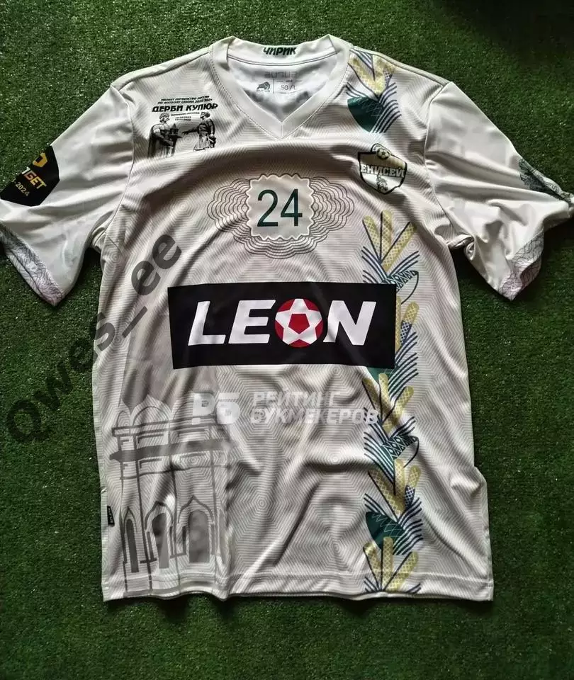 Матчевая футболка ФК Енисей Красноярск №24 Ярослав Крашевский сезон 2023-2024 1