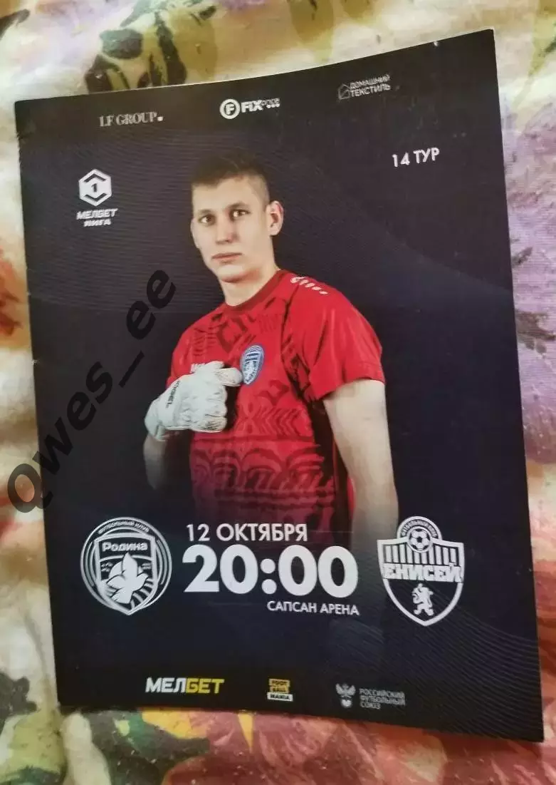 Родина Москва - Енисей Красноярск 12 октября 2024