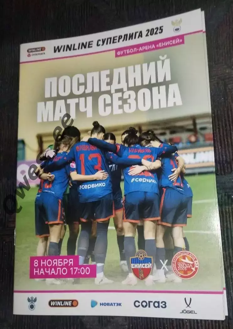 Енисей Красноярск - Звезда 2005 Пермь 8 ноября 2025 Женщины