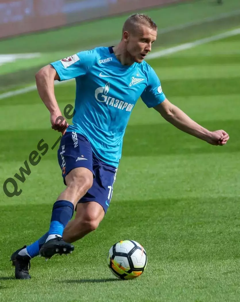 Матчевая (match worn) футболка Зенит Санкт-Петербург №19 Игорь Смольников 3