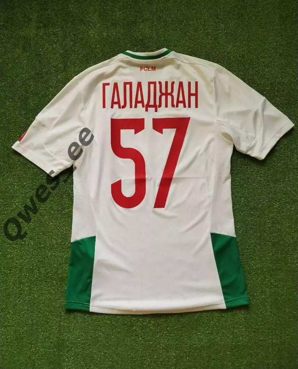 Матчевая футболка ФК Локомотив №57 Артем Галаджан сезон 2014-2015 2