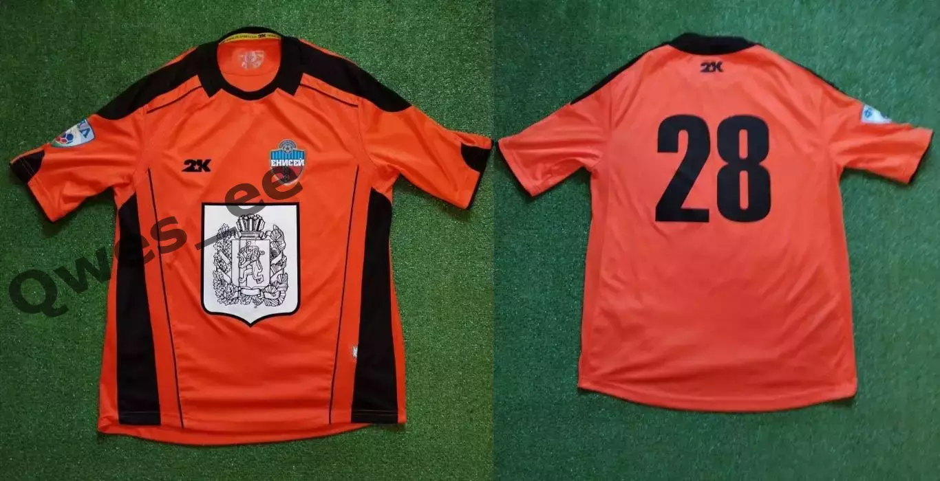 Матчевая футболка ФК Енисей №28 Сезон 2014-2015