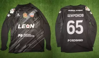 Матчевая футболка ФК Енисей-2 Красноярск №65 Андрей Широков сезон 2024