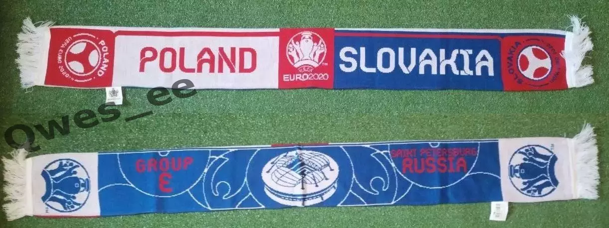 Матчевый шарф Польша - Словакия Евро 2020
