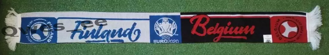 Матчевый шарф Финляндия - Бельгия Евро 2020 1