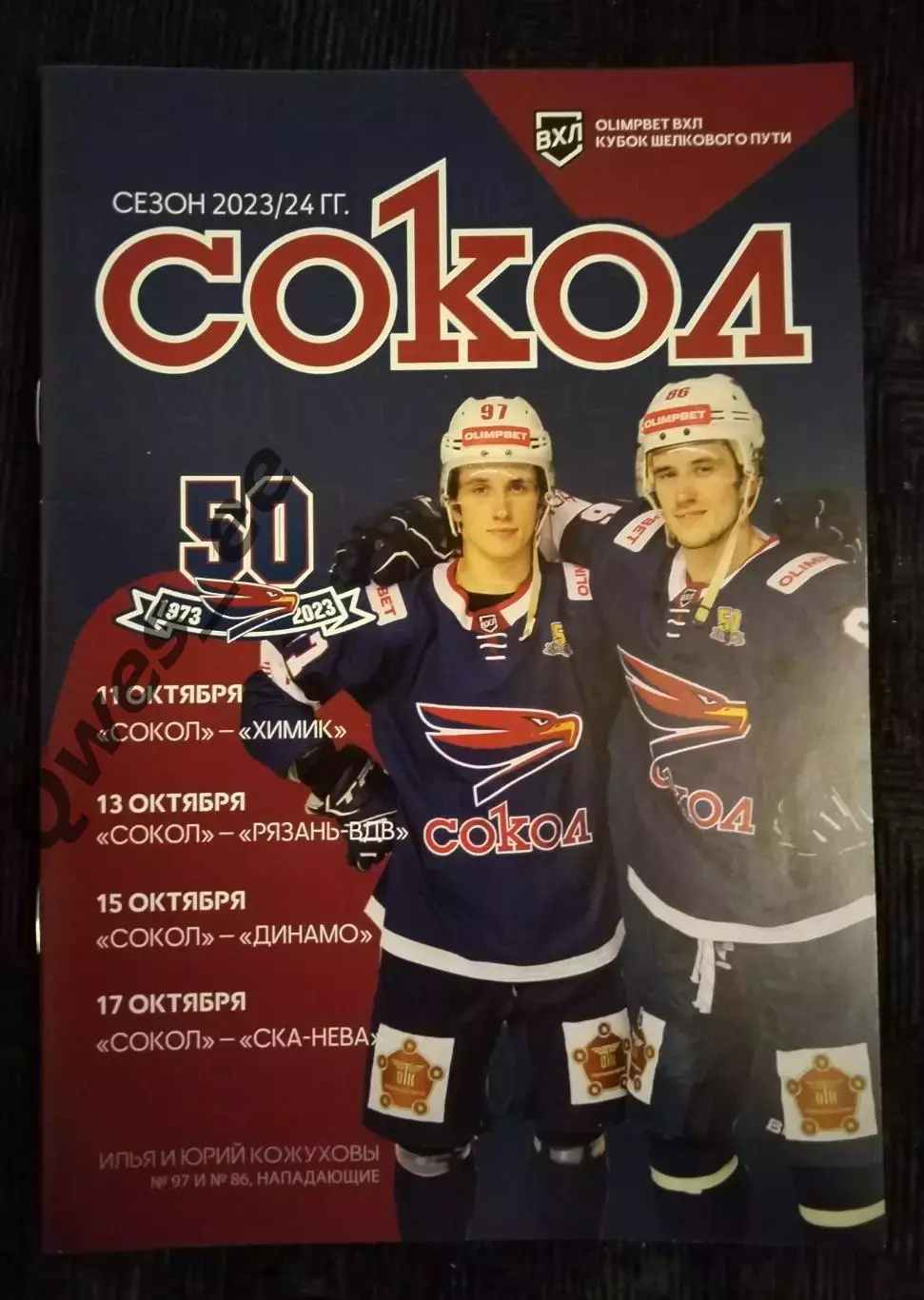 Сокол Красноярск Химик Воскресенск Рязань-ВДВ Динамо Ска-Нева октябрь 2023