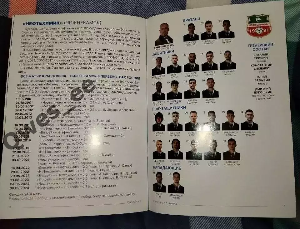 Енисей Красноярск - Нефтехимик Нижнекамск 22 марта 2025 2