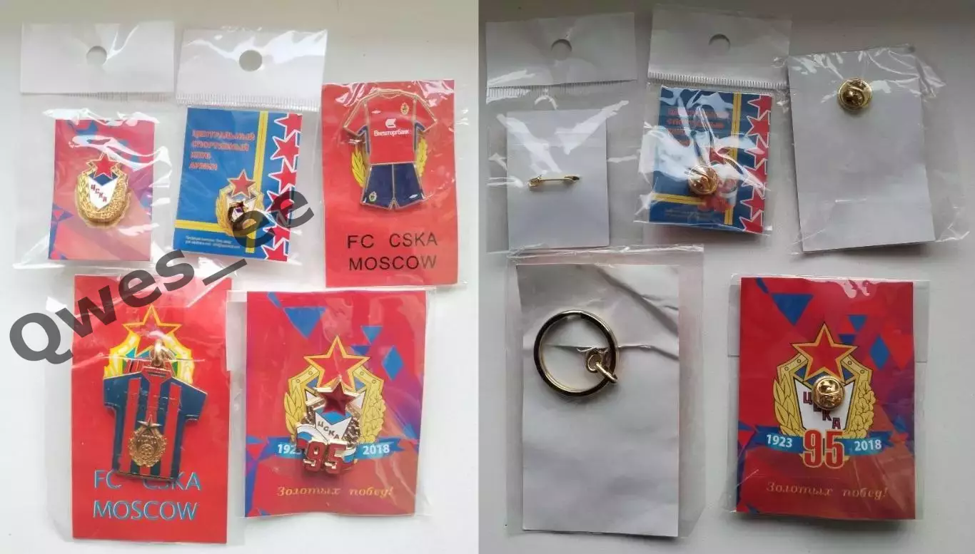 Набор значков ЦСКА