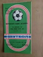 Металург Запоріжжя - кузбас кемерово 01.09.1985