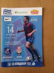 Арсенал Київ - Зоря Луганськ 14.11.2010