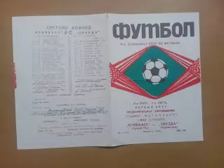 Кривбас Кривий Ріг - Зірка Кіровоград 03.05.1986