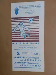 Даугава Рига - Таврія Сімферополь 05.11.1983