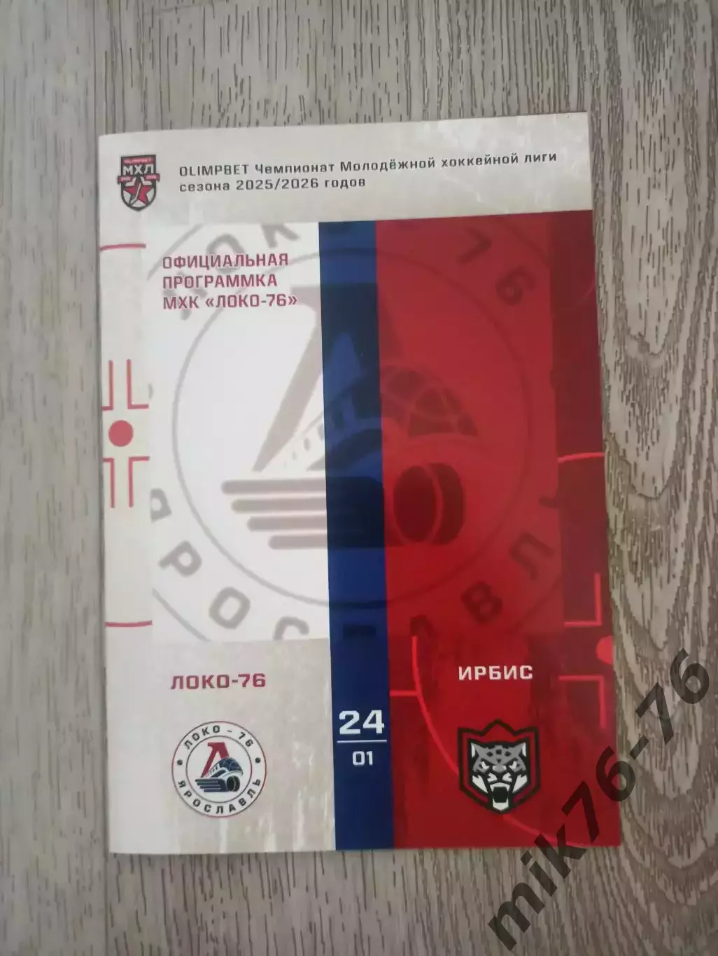 Локо-76 (Ярославль)-Ирбис (Казань)-24.01.2026