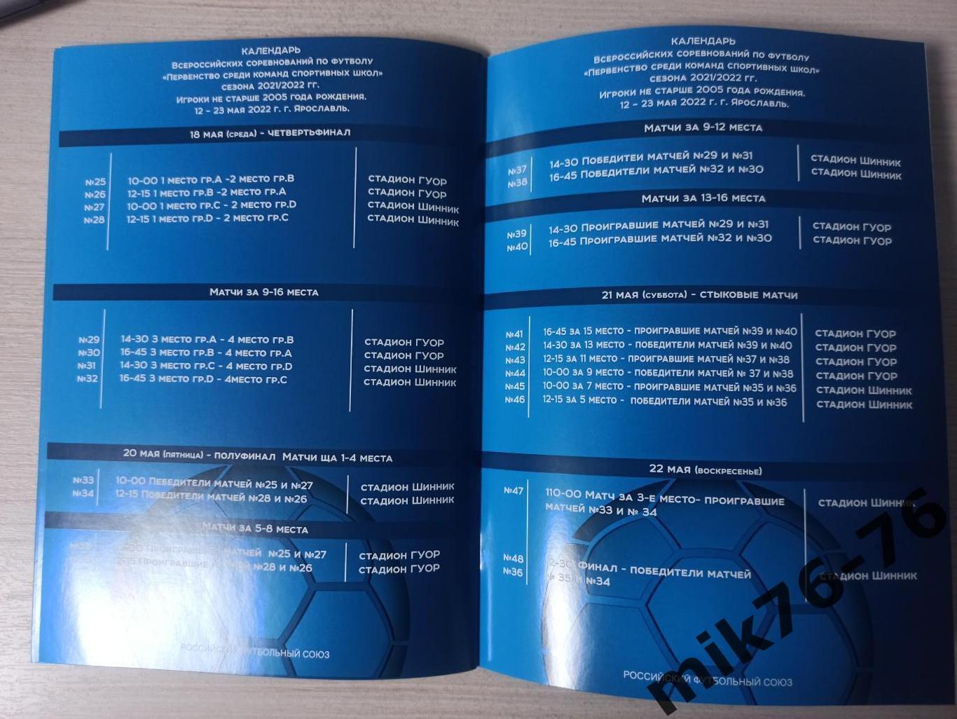 ФИНАЛ ЮНОШЕЙ.СКА(ХАБАРОВСК),НИЖНИЙ НОВНОРОД,УРАЛ(ЕКАТЕРИНБУРГ)- 12-23.05.2022 3