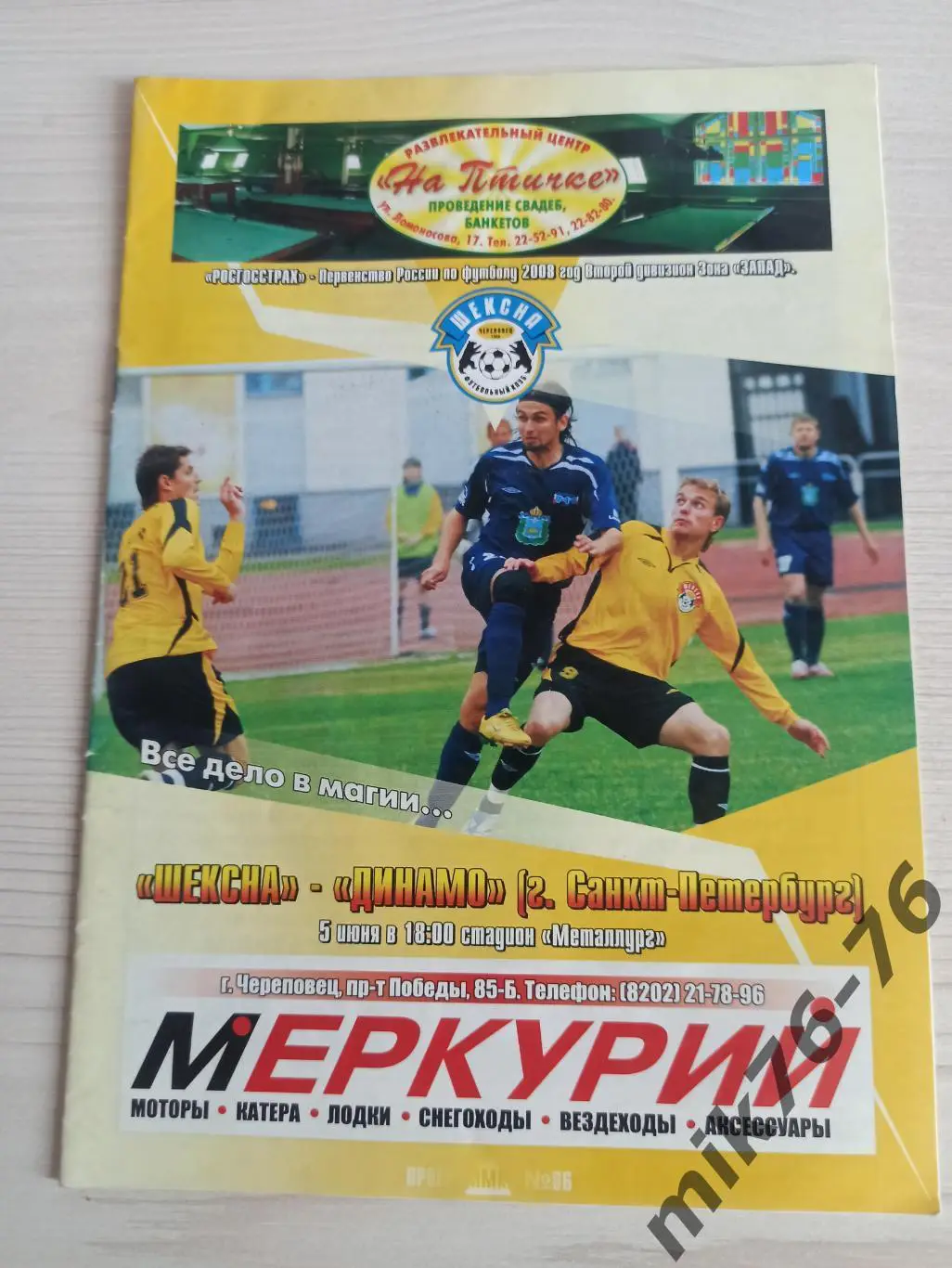 ШЕКСНА (ЧЕРЕПОВЕЦ)-ДИНАМО (САНКТ-ПЕТЕРБУРГ)-2008