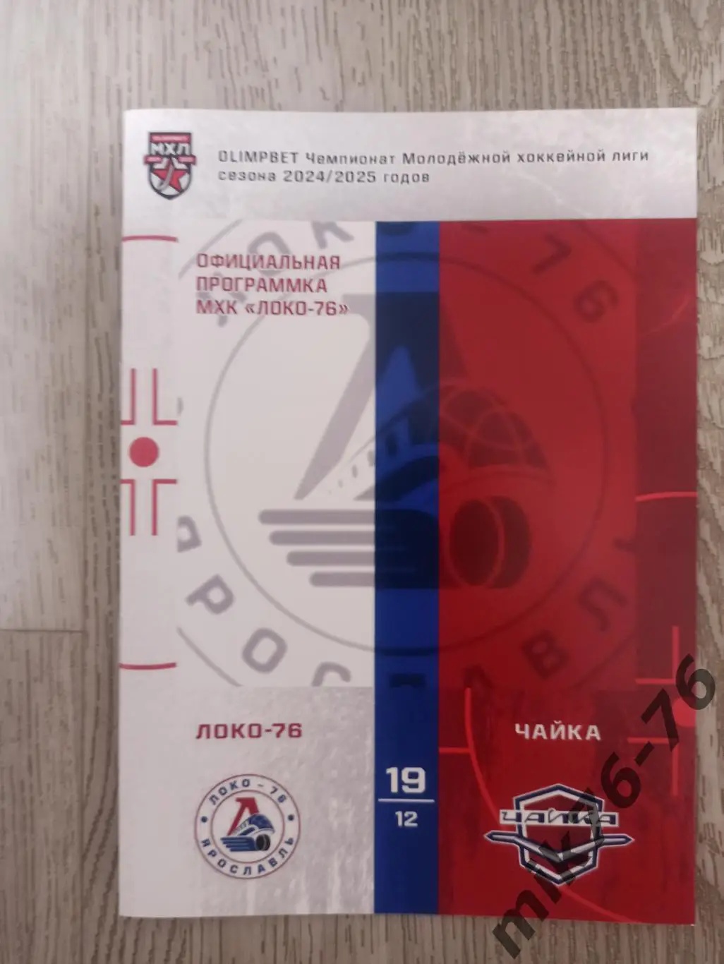 ЛОКО-76 (ЯРОСЛАВЛЬ)-ЧАЙКА (НИЖНИЙ НОВГОРОД)-19.12.2024
