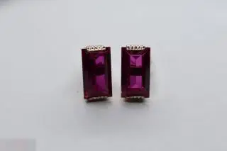 №32/32 серебро ЗАПОНКИ. СССР. СЕРЕБРО КОРУНД 875 проба ЗВЕЗДА