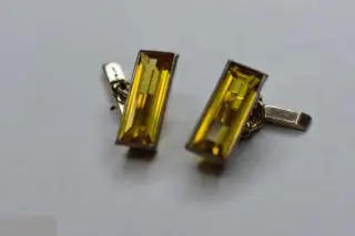 №25/16 сереброЗАПОНКИ СЕРЕБРЯНЫЕ ЦИТРИН?СЕРЕБРО 875 пр, ЗВЕЗДА редкость