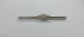 №31/48 СЕРЕБРЯНЫЙ ЗАЖИМ ДЛЯ ГАЛСТУКА СССР ЖАР ПТИЦА СЕРЕБРО 800пр. Звезда