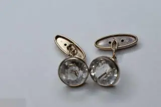 №25/20 серебро ЗАПОНКИ СЕРЕБРЯНЫЕ ГОРНЫЙ ХРУСТАЛЬ СЕРЕБРО 875 пр, ЗВЕЗДА.