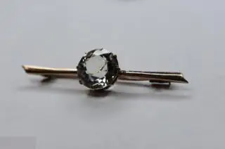 №32/59 серебро БРОШЬ.СЕРЕБРЯНАЯ БРОШКА. ГОРНЫЙ ХРУСТАЛЬ Серебро 875 пр. звезда