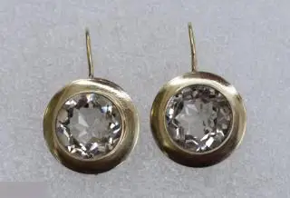 №31/22 серебро СЕРЬГИ СЕРЕБРЯНЫЕ ГОРНЫЙ ХРУСТАЛЬ 875 ПРОБА ЗВЕЗДА