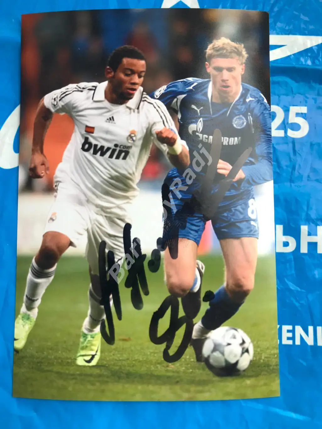 Автограф Фото Зенит - Реал Мадрид Павел Погребняк