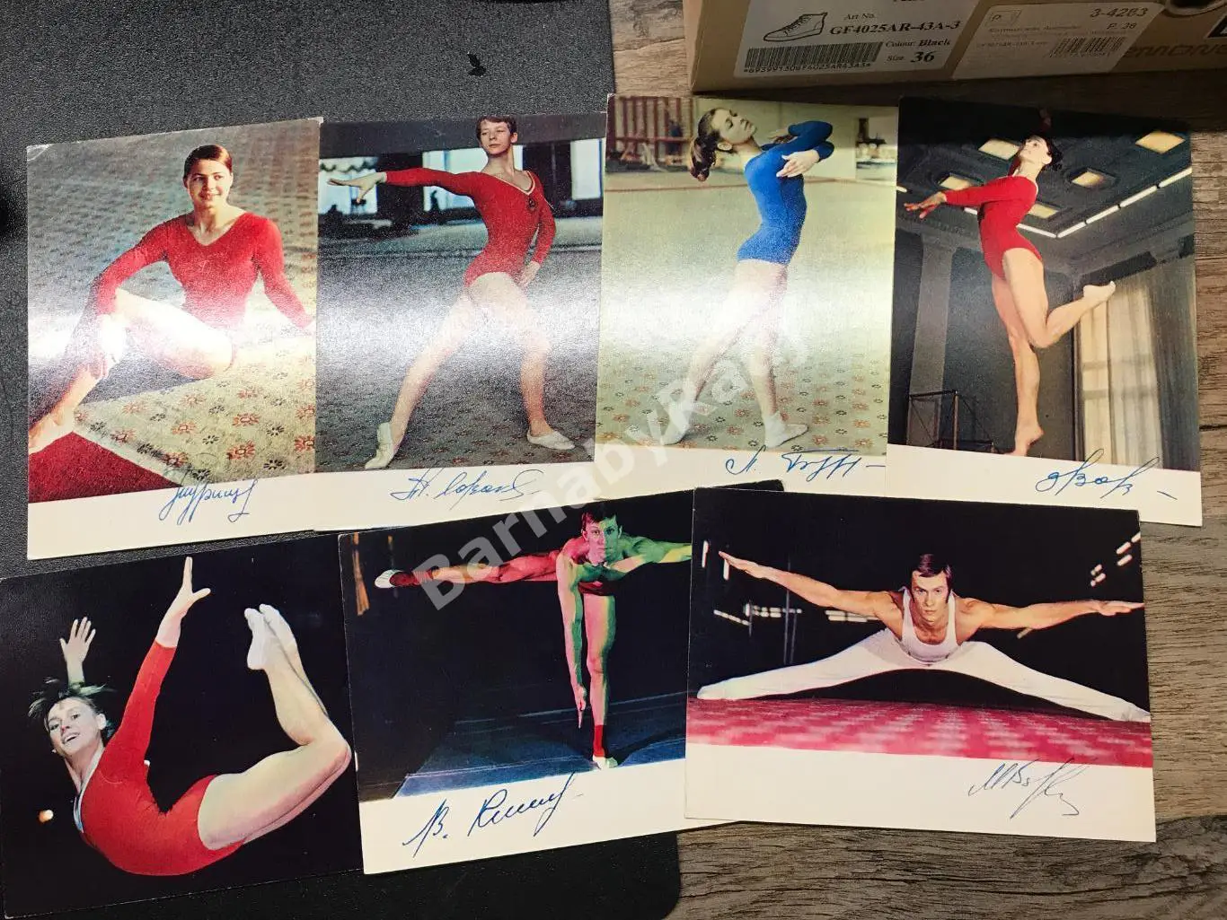 Набор открыток Советские спортсмены чемпионы Европы СССР Мира 1 выпуск Автографы 4