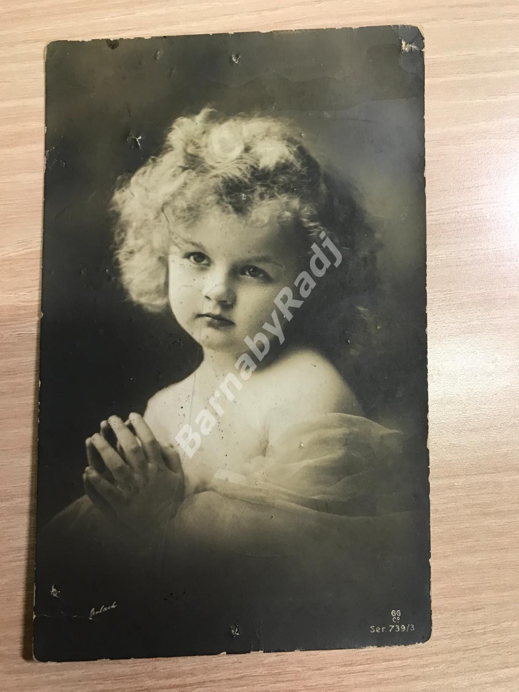 Открытка 1910 Ребенок, портрет младенца Тверская губ. Весьегонск