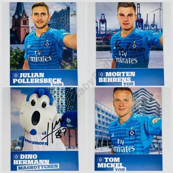 Неполный набор открыток Гамбург 18/19 АВТОГРАФЫ ПРИНТ