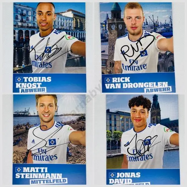 Неполный набор открыток Гамбург 18/19 АВТОГРАФЫ ПРИНТ 2