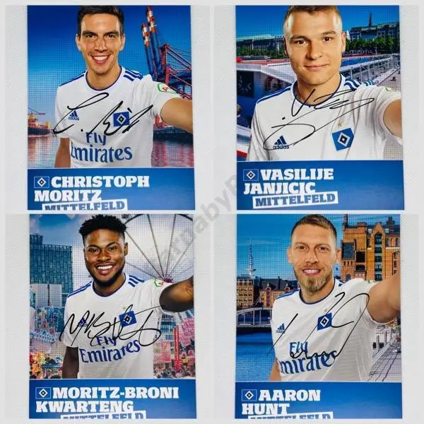 Неполный набор открыток Гамбург 18/19 АВТОГРАФЫ ПРИНТ 3