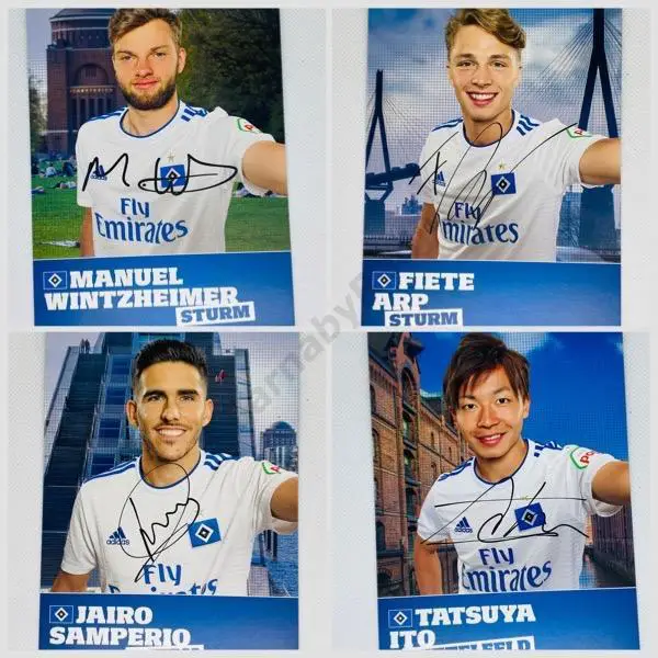 Неполный набор открыток Гамбург 18/19 АВТОГРАФЫ ПРИНТ 5