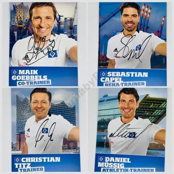 Неполный набор открыток Гамбург 18/19 АВТОГРАФЫ ПРИНТ 6