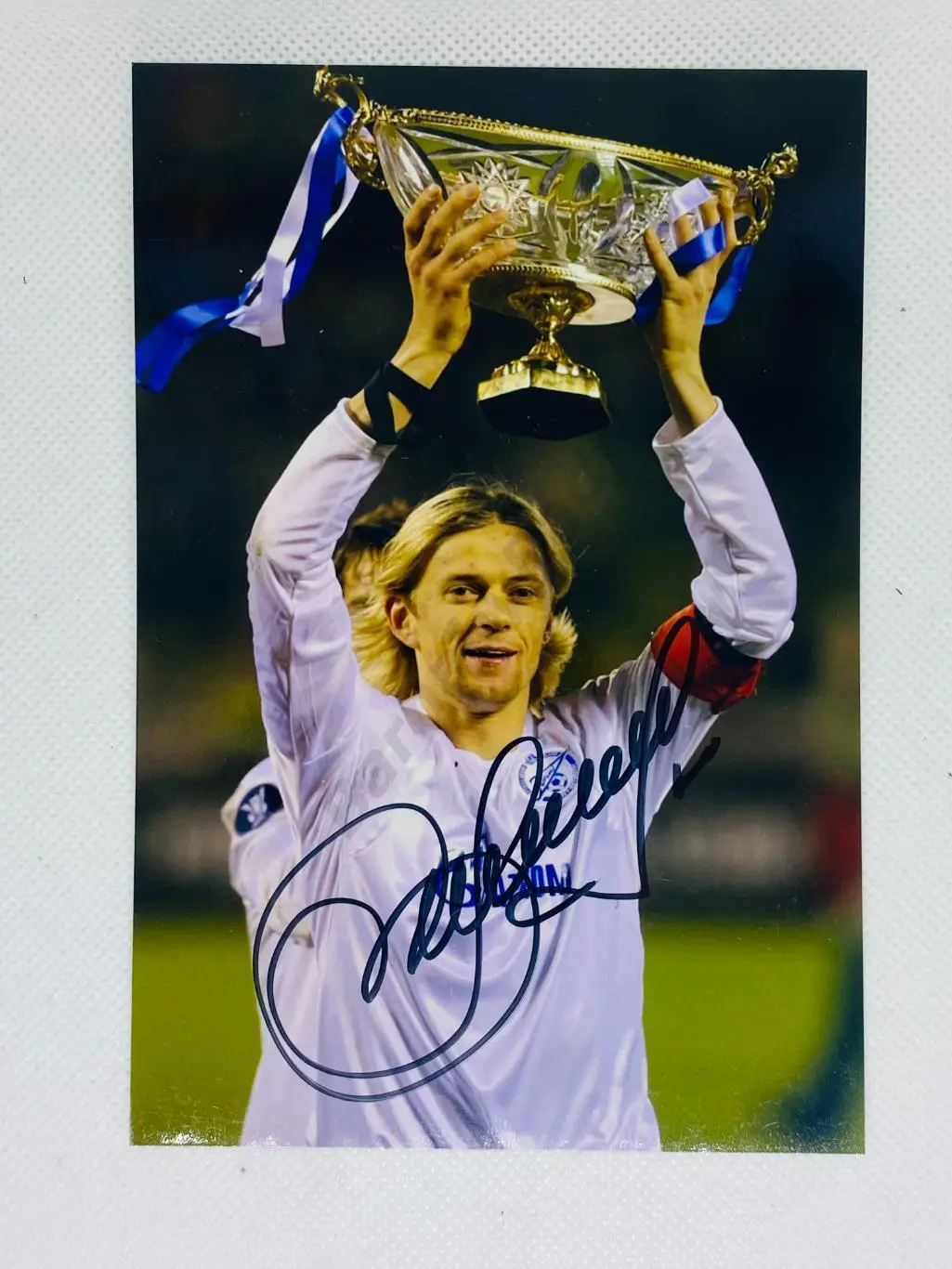 Автограф Анатолий Тимощук.. Зенит, Бавария, Шатер Д.