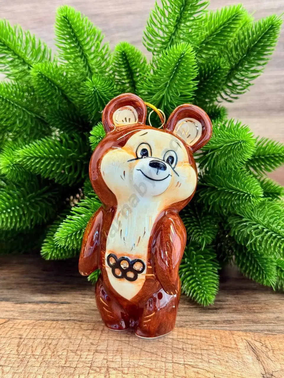 Елочная игрушка Фарфор Олимпийский Мишка