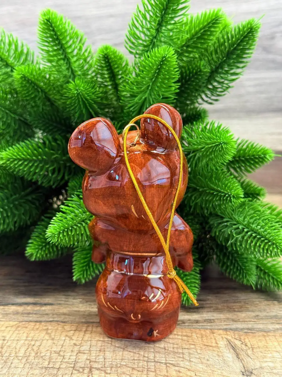 Елочная игрушка Фарфор Олимпийский Мишка 2