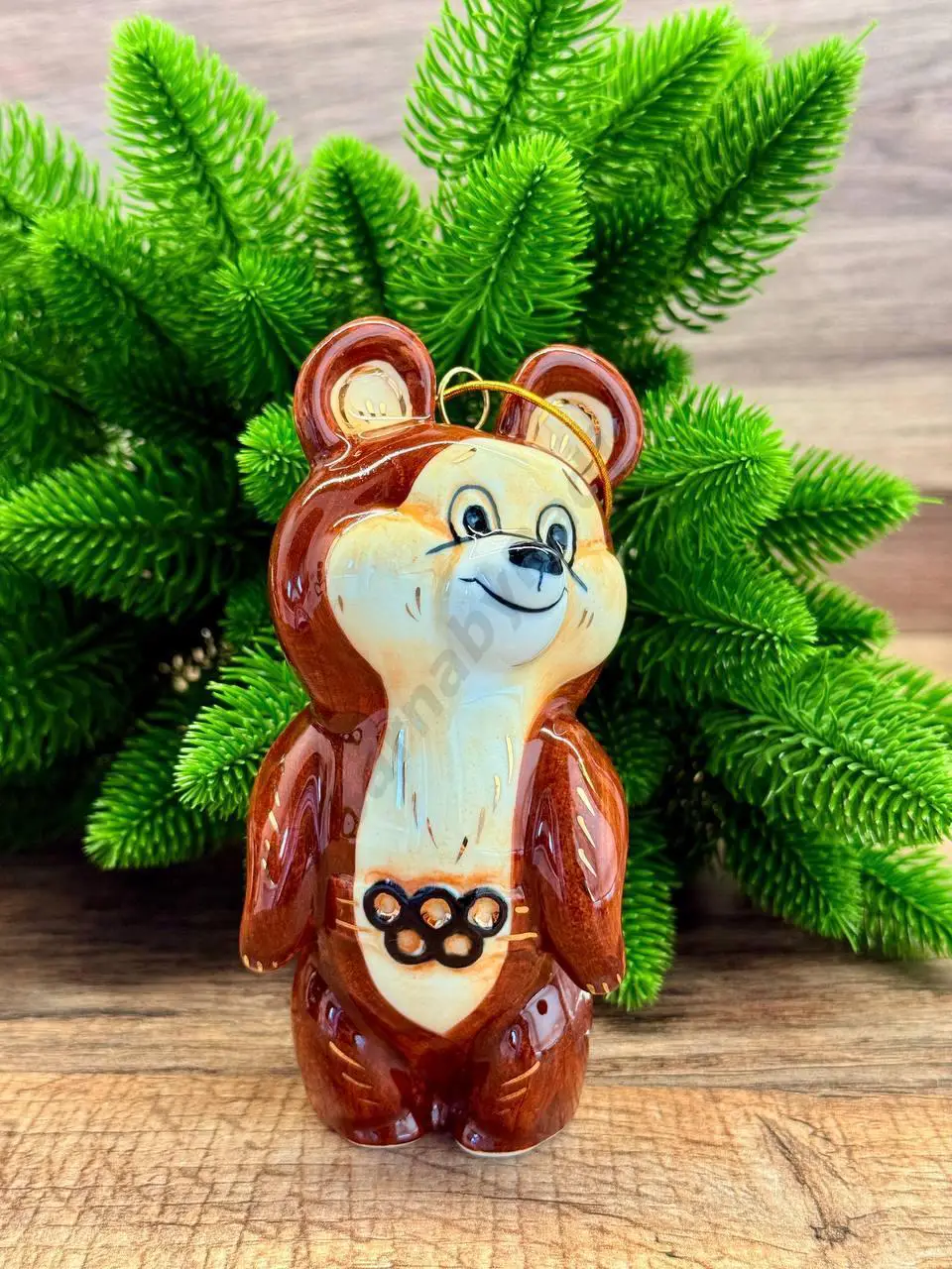 Елочная игрушка Фарфор Олимпийский Мишка 3