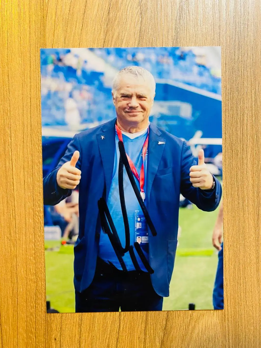 Автограф Александра Ивановича Медведева зенит