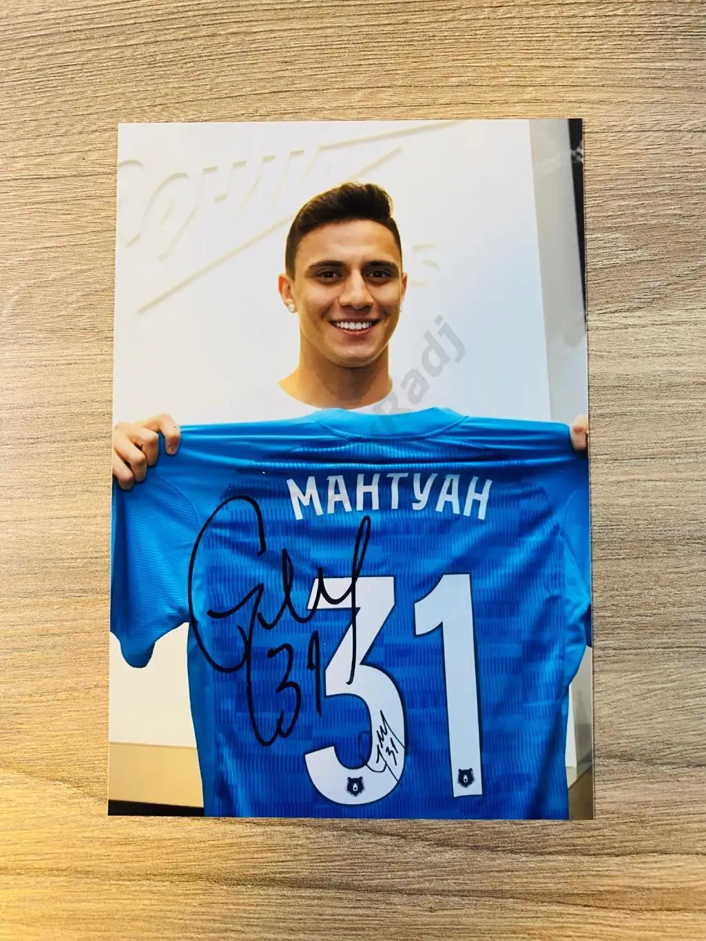 Автограф Густаво Мантуана Зенит Коринтианс