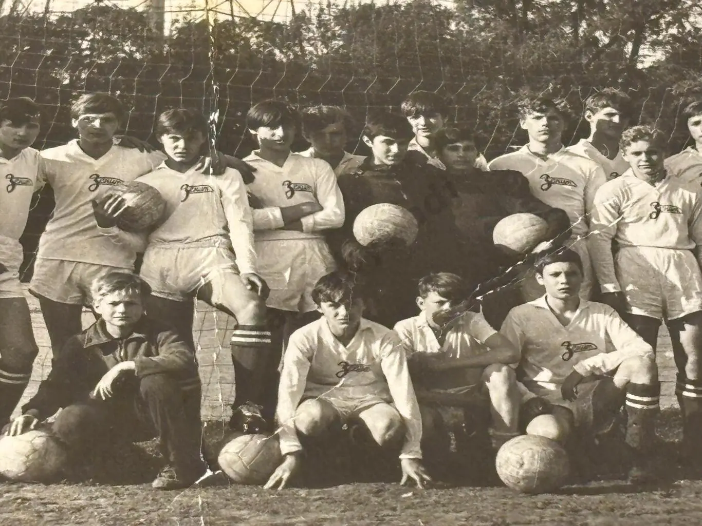 Зенит Ижевск 1972. Команда подготовки. Список всего состава на обороте 1